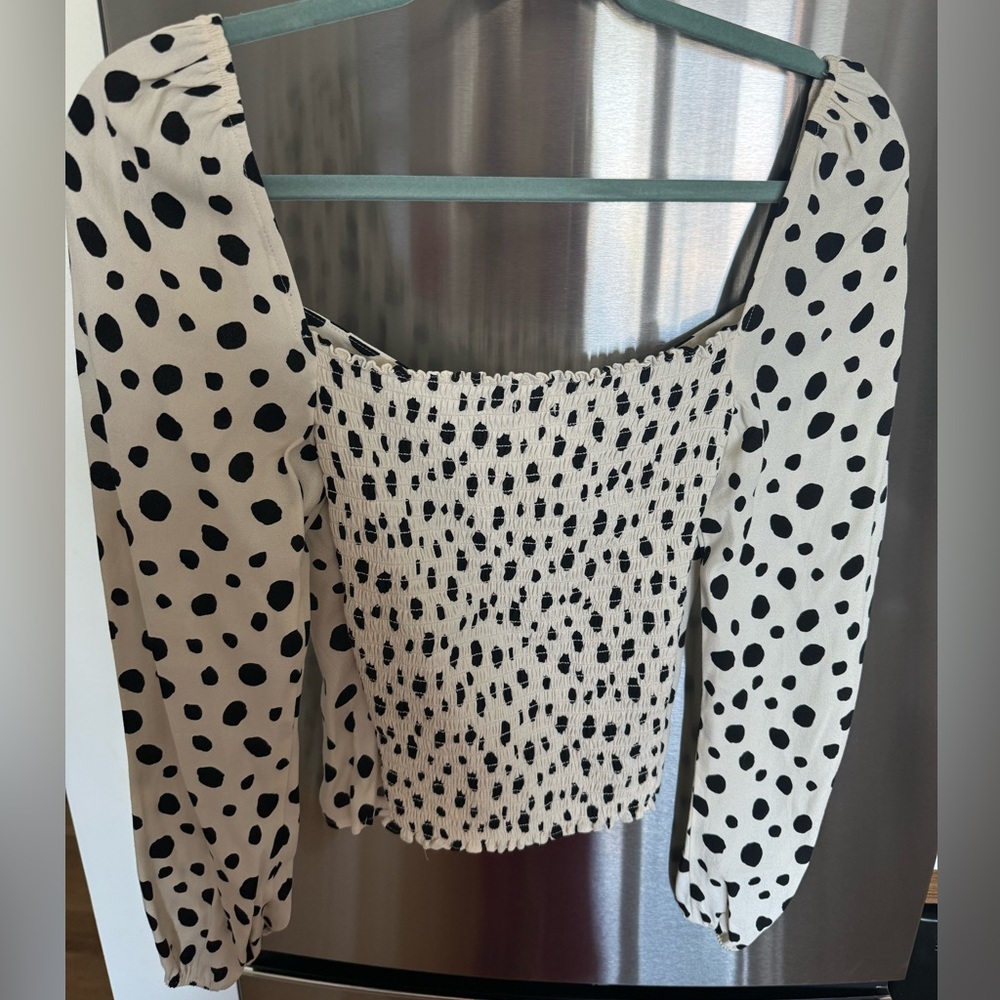 Reformation Reign Top In Color Ink Blot Size 6 - image 4